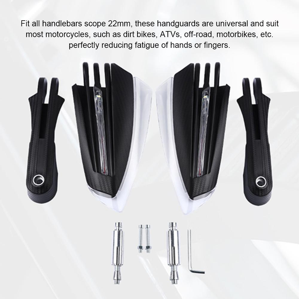 2 шт., универсальная защита для мотоциклетных ручек, ветрозащитная ручка с ДХО и заглушками для квадроциклов