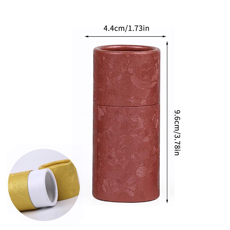 Kraft Paper Tube Jar 10ml 20ml 30ml Cylinder for Essential Oil Bottle Secure Packaging Box for Travel and Gift Wrapping