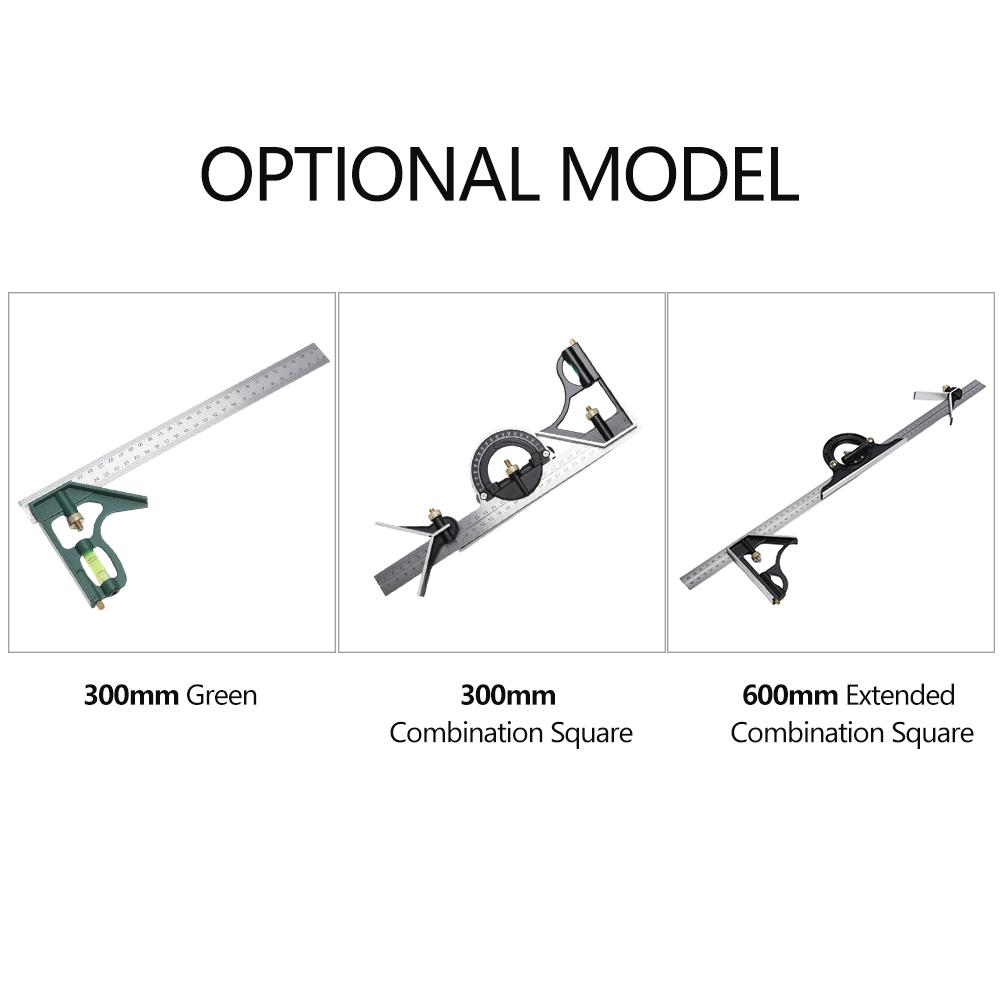 300 мм комбинированный угольник угловой линейка зеленый 90 градусов нержавеющая сталь уровень угольник высокой точности 45 градусов