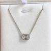 Huitan New Trend CZ Pendant Necklace for Women Single Geometric Cubic Zirconia Fashion Versatile Female Accessories Hot Necklace