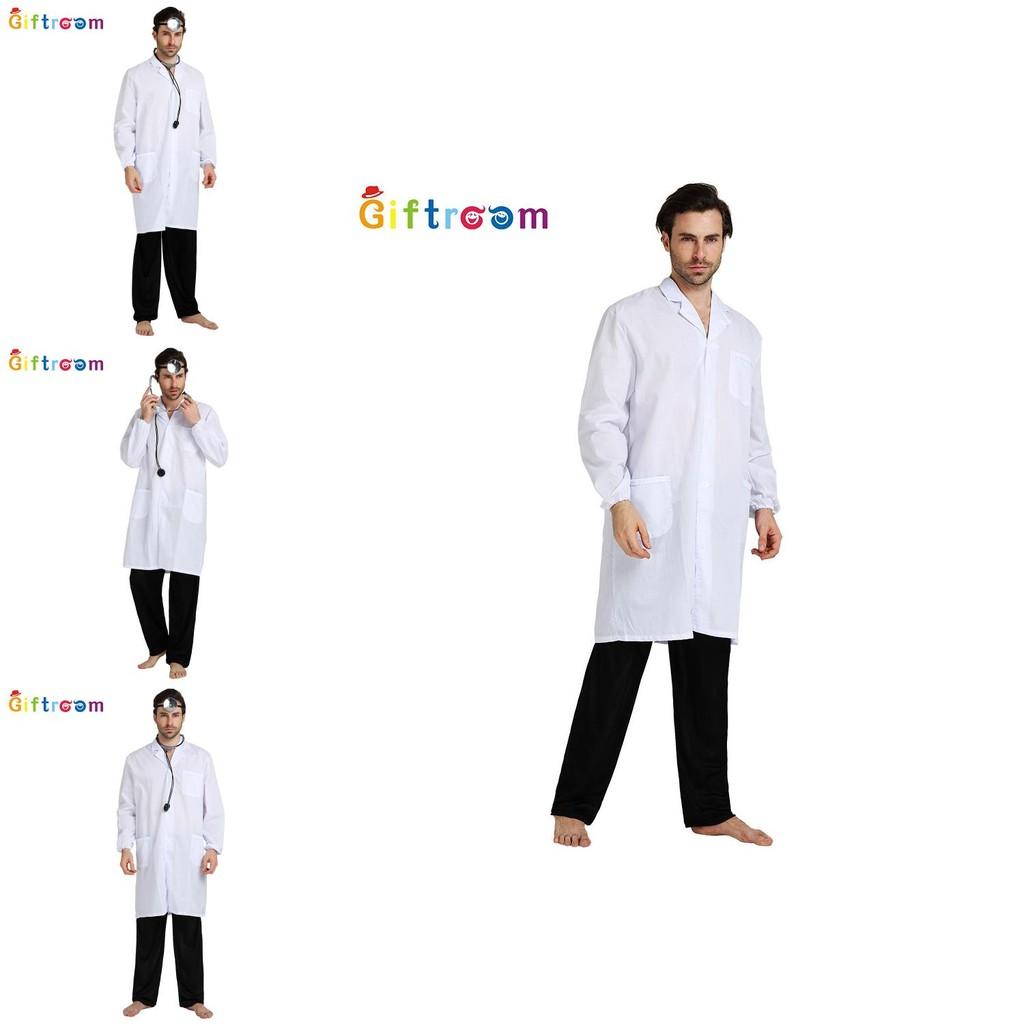 Mens Doctor Stylish Costume For Halloween Parties Featuring Polyester Fabric Perfect For Events Cosplay