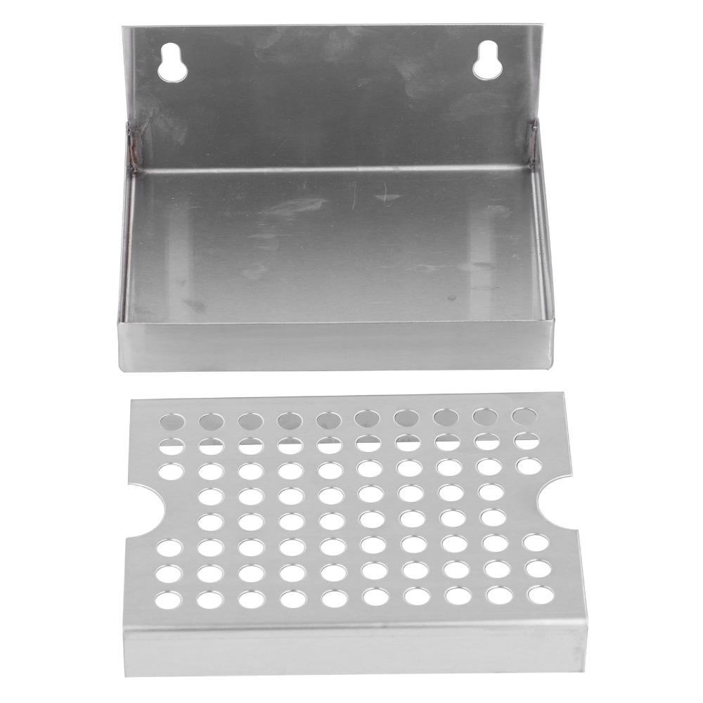 Stainless Steel Beer Drip Tray With Lid Drip Pan Kitchen Utensils Wall Mounted Tray Cafe