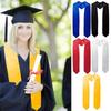 1pcs Graduation Stole Sash Satin Plain Honor Stole Bachelor Gown Scarf Unisex Adult Graduation Honors Stole Graduations