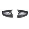 For Ford Edge 2015- Car Rearview Side Mirror Cover Wing Cap Exterior Door Housing Shell Trim ABS Carbon Fiber/Gloss Black