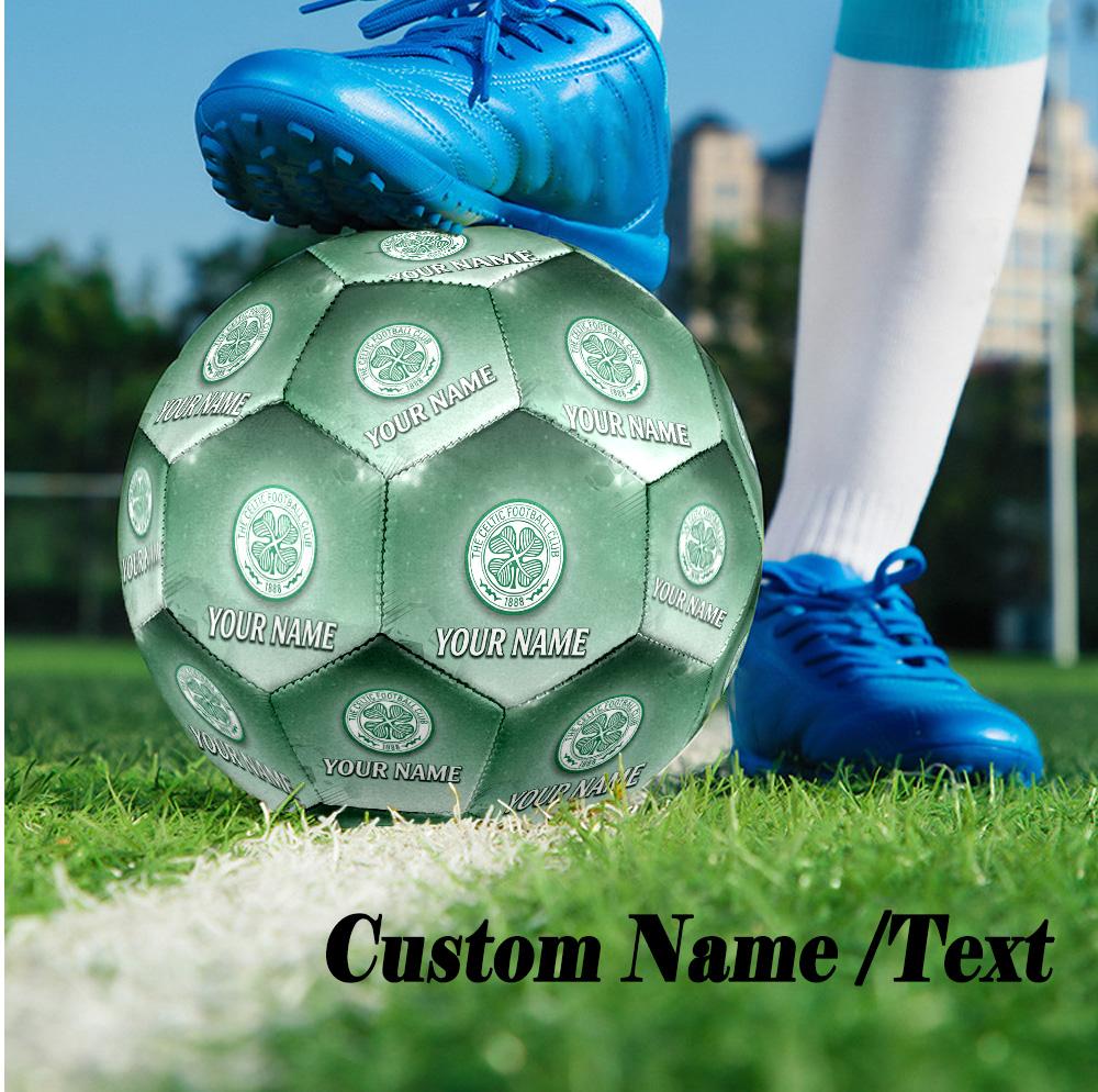 Size 5 Football Custom Name Text, Outdoor Training Soccer BallCeltic FC