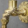 Antique brass garden hose tap CHIPMUNK DRAGO