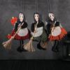 Exquisite Broom Witch Pendant Craft Witch Ornaments New Home Decor