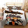 3D Print Volleyball Anime Haikyu Duvet Cover Collection Cartoon Kids Boys Bedding Collection Bedclothes Girls Teens Quilt Cover With Bed Linen Coll