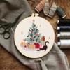 Handmade Christmas Embroidery Kit Colorful Embroidery Set Xmas Gifts Cross Stitch Set Beginner