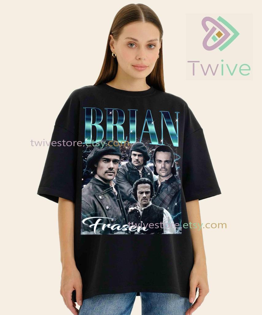 Brian Fraser Shirt - Sam Heughan Graphic Tee, Jamie Fraser,Vintage Movie Tshirt