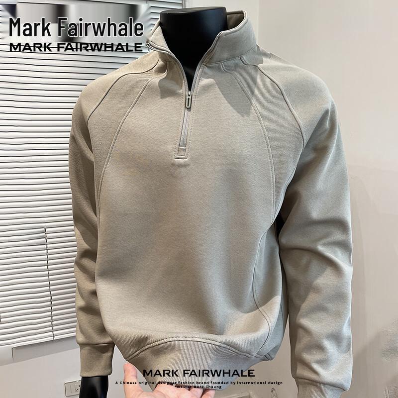 Mark Fairwhale Мужская плотная толстовка с полумолнией