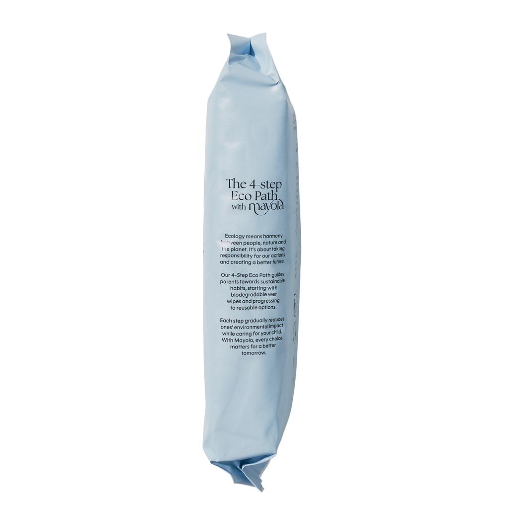 Wet wipes with oats 99.9% water plastic-free 60 pcs Mayola