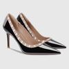 Fashion Ladies Shoes 2025 New Shallow Slip On Women's High Heels Pointed Toe Rivet Thin Heels Outdoor Fashion Female Party Dress Pumps