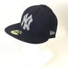 NEW ERA/Кепка MLB NY Yankees/7 5/8 61см/Темно-синий/Сделано в США/Винтаж(ИСПОЛЬЗОВАЛ)