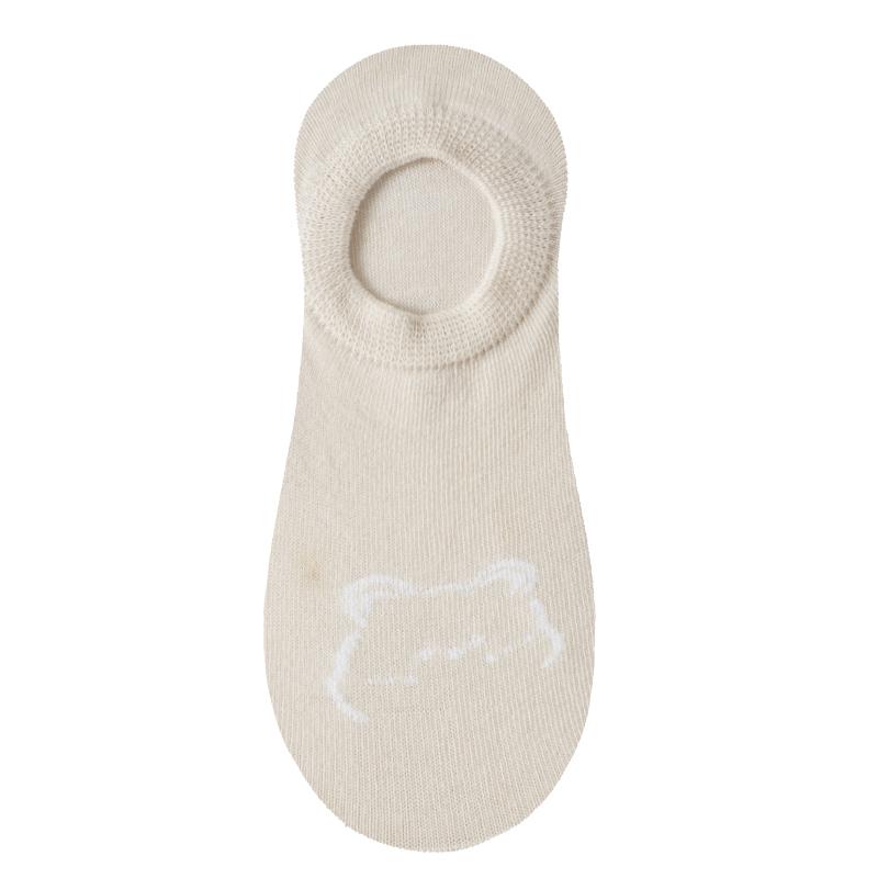 1/5 Pairs Women Cotton Ankle Socks Invisible Shallow Mouth Socks Breathable Silicone Anti Slip Socks