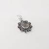 Natural Black Rutile Gemstone 925 Sterling Silver Jewelry Handmade Pendant 1.37" For Wedding Gift CP-40-22