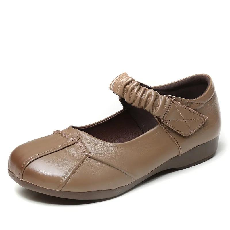 Мама удобные осенние летние черные кожаные туфли для женщин на плоской подошве оксфорды мокасины балетки женские на плоской подошве