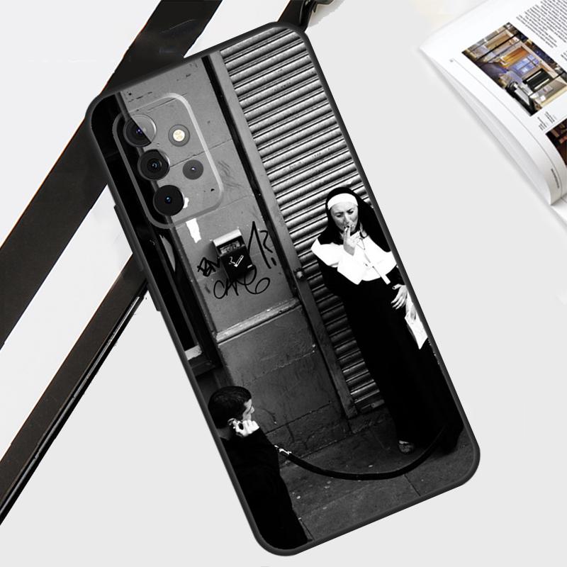 Sister Style Nun Sexy Girl Case For Samsung Galaxy A55 A35 A15 A56 A36 A26 A16 A06 A54 A34 A14 A12 A22 A32 A52 A13 A53