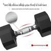 Huijun Rubber-Coated Dumbbell Set with Rack