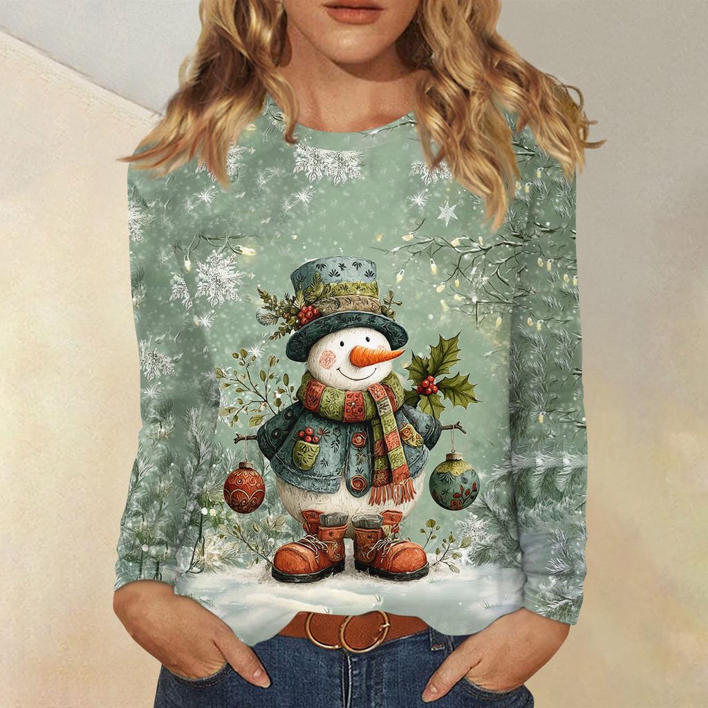 Рубашки с длинным рукавом для женщин, милые футболки с графическим принтом, блузки, повседневные базовые топы больших размеров, пуловеры