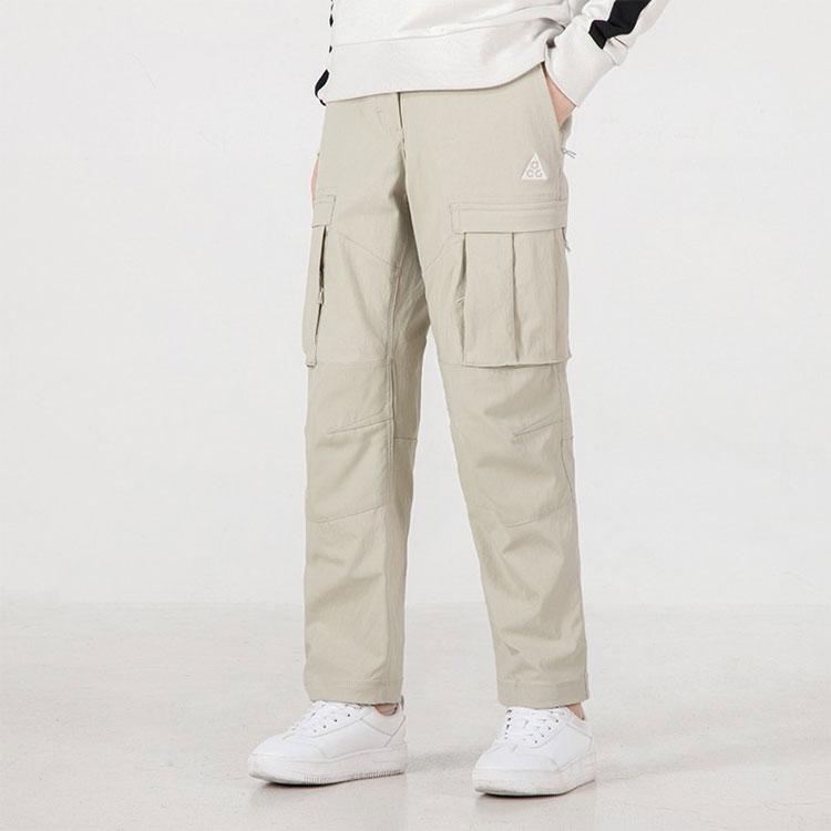 Nike Серия Acg, однотонные брюки-карго с большими карманами, женские брюки белого цвета CV0618-145