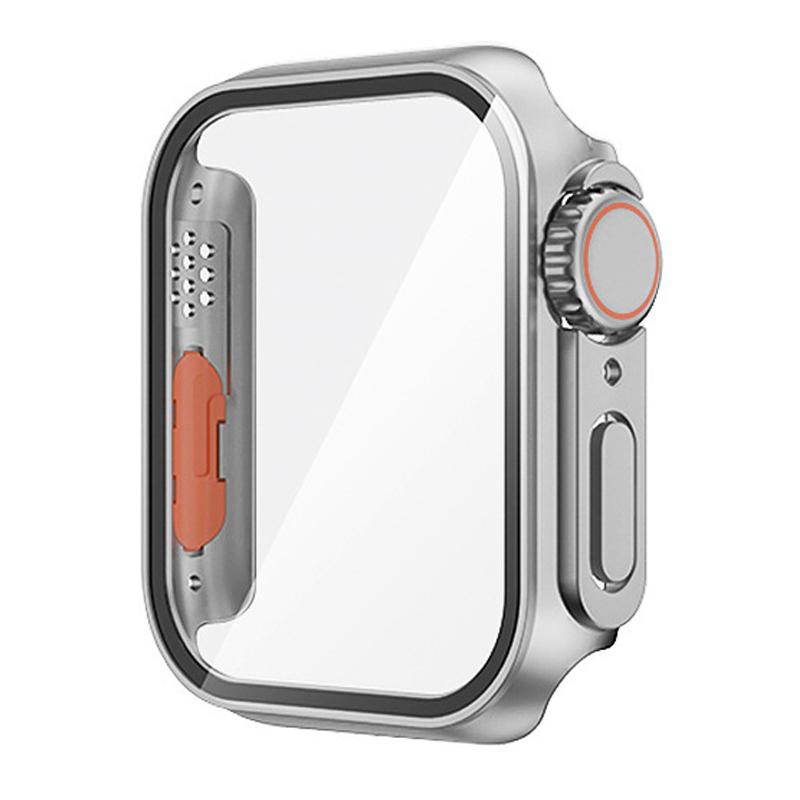 Обновленный чехол для Apple Watch 8 7, 45 мм, защитная пленка для экрана, жесткое закаленное стекло ПК, IWatch Series 4, 5, 6 Se, 44 мм, сменный чехол на Ultra 49 мм