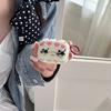 Simple flower black cat applies AirPods1 protective case Apple 1/1 generation AirPods pro1 earphone case female