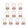 10pcs High Quality Cat Heart Cactus Stationery Book Paper Clip Office Supplies Metal Binder Clips