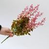 Искусственный цветок с зелеными листьями, длинный стебель, пластиковый, поддельный цветок, УФ-стойкий, для дома, офиса, вечеринки, в помещении, на улице, декоративные искусственные растения