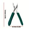 2-Pack of Green Long-Tipped Ultra-Sharp Nail Clippers, Single Piece Priced at 3.5 Yuan, Made of Heavy-Duty Stainless Steel with High Precision Trimmer