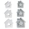 Формы из смолы Star House Формы из смолы Love House для изготовления свечей, художественных изделий, украшений для комнат, украшений для тортов, помадки
