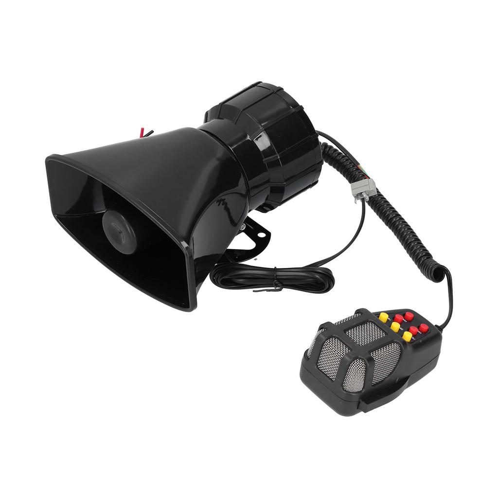 12V 100W 120dB Car Horn PA Mic 7‑Sound Emergency Warning Alarm Siren for Car Truck RV