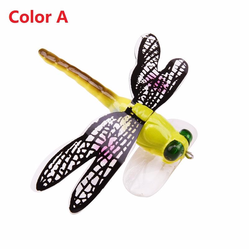 1 Life Pc Like Dragonfly Floating Popper Fishing Bait Fly Fishing Bait Fly