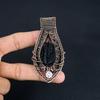 Black Tourmaline Rough 999 Copper Wire Wrapped Pendant, Handmade Gemstone Pendant Jewelry, Gifts For Wife Brand New Pendant
