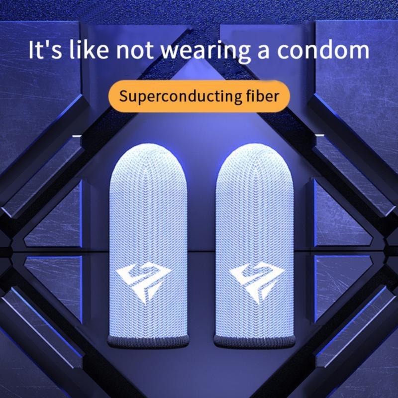 1 пара перчаток для мобильных игр, потонепроницаемые, противоскользящие, для сенсорного экрана, дышащие, игровые, напальчники