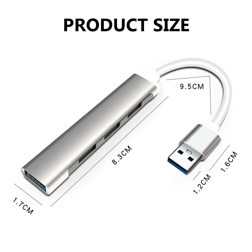 Mini Docking Station 4 Port High Speed USB Expander 3*USB 2.0 USB 3.0 HUB Splitter