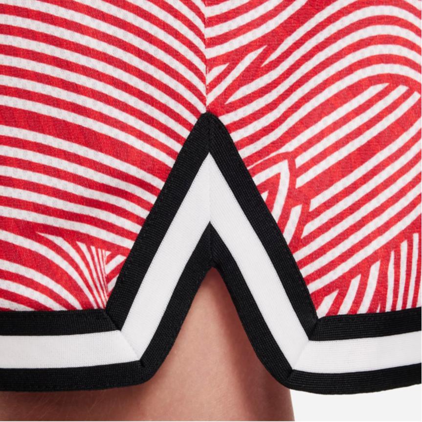 Nike Шорты для баскетбола Dri-FIT DNA Logo с вышитым принтом по всей поверхности и цветными блоками, детские шорты University-Red FD4008-657