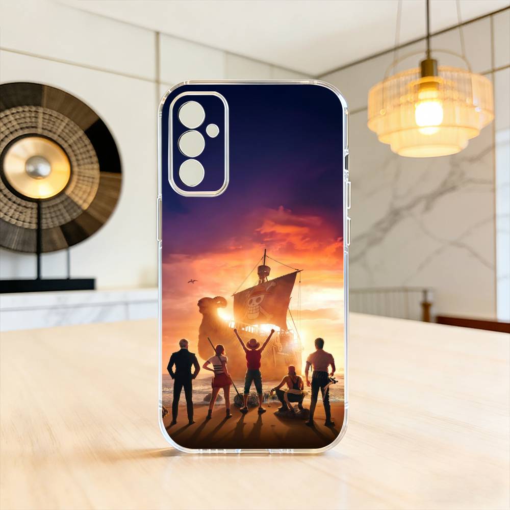 Luffy Straw Hat Calm Ocean Straw Hat Phone Case For SamsungA10,12,20,21S,30,31,40,50,51,52,70,71 Transparent Cover