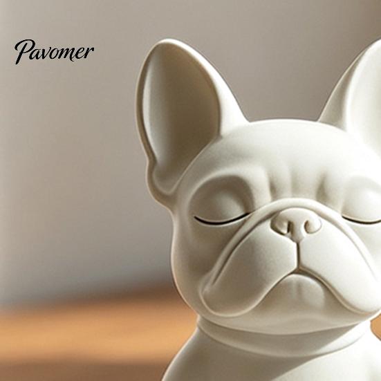 Glasses Holder Stand 3D Printed Bulldog Eyeglass Stand, Creative Meditation Dog Holder, Stable Desktop Sculpture for Eyewear Display Home Office Desk
