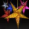 Hanging Christmas Pendant Decoration Paper Star Paper Lantern Five-Star Decorative Lampshade  Xmas