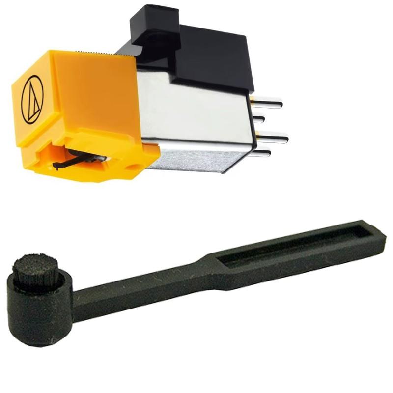 Audio-Technica AUDIO TECHNICA AT91 Turntable Cartridge Set + Needle Brush, AUDIO-TECHNICA