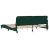Bed Frame without Mattress Dark Green 200x200 cm Velvet