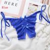 Nightwear Sleepwear Bowknot Lace G-string Crotchless Underwear Open Crotch Sexy Bondage Panties