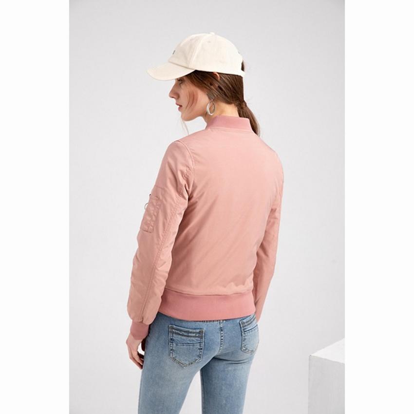 Куртка-бомбер женская бейсбольная куртка осенне-зимний летный костюм с длинными рукавами плюс хлопковая куртка