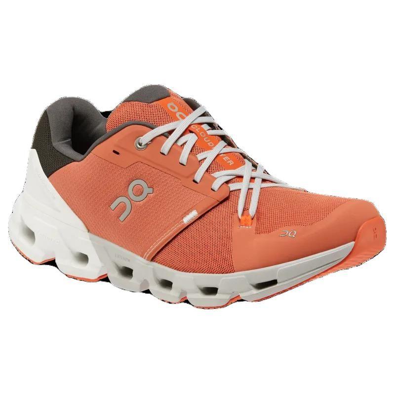 On Cloudflyer 4 Cushiing Low-Top Running Shoes Men Sneaker Orange White 71.98396
