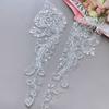 1Pair Beaded Sequined Dress Accessories Wedding Dress Clothing Chest Flower Handmade Flower Patch