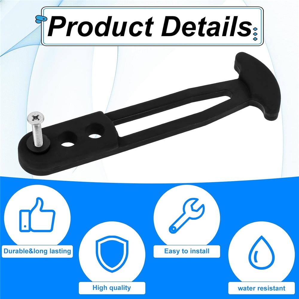 Ремень для телескопической лестницы на лодке, резиновая защелка морского класса с 3 регулируемыми монтажными отверстиями для 2-ступенчатой, 3-ступенчатой или 4-ступенчатой лестницы 