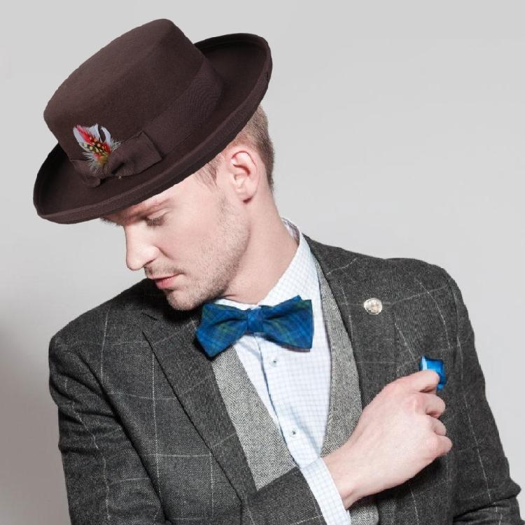 Старомодная шерстяная шляпа Унисекс Шляпа Цилиндр для путешествий, мероприятий на открытом воздухе, праздников