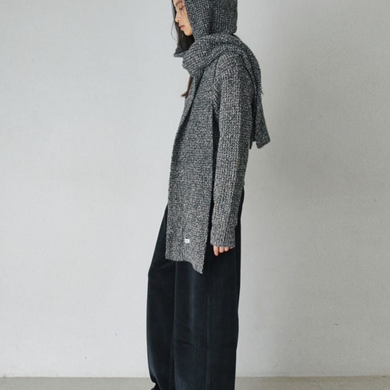 BELLOL hachi bokashi шарф-балаклава КОРИЧНЕВЫЙ