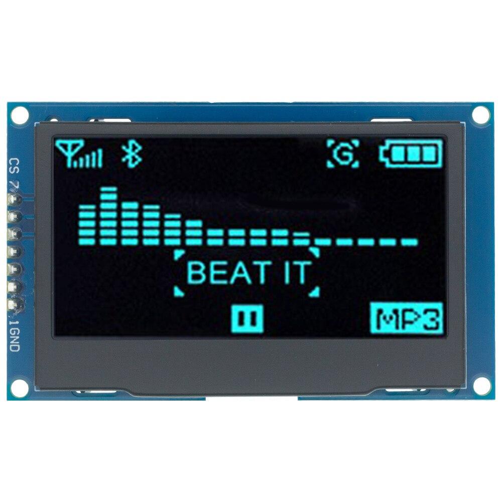 2,4 "2,42 дюйма 128x64 OLED ЖК-дисплей модуль SSD1309 12864 7-контактный последовательный интерфейс SPI/IIC I2C для Arduino UNO R3 C51